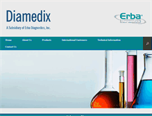 Tablet Screenshot of diamedix.com